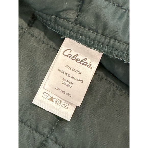 Cabela’s Forest Green Quilted & Lined 100% Cotton Jacket XL - Picture 12 of 16